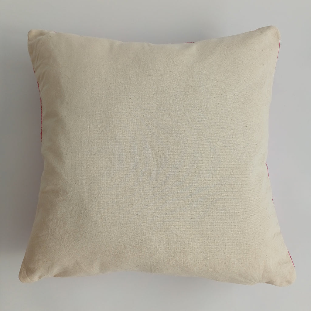 Moroccan Handmade Pink Cactus Silk Cushion Cover 20''x20'' / 50x50 CM