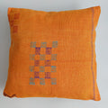 Moroccan Handmade Sunset Orange Cactus Silk Cushion Cover 20''x20'' / 50x50 CM