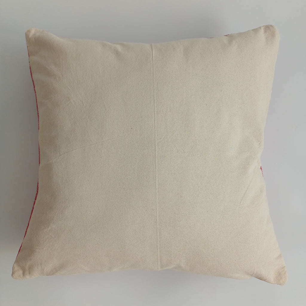 Moroccan Handmade Pink Cactus Silk Cushion Cover 20''x20'' / 50x50 CM