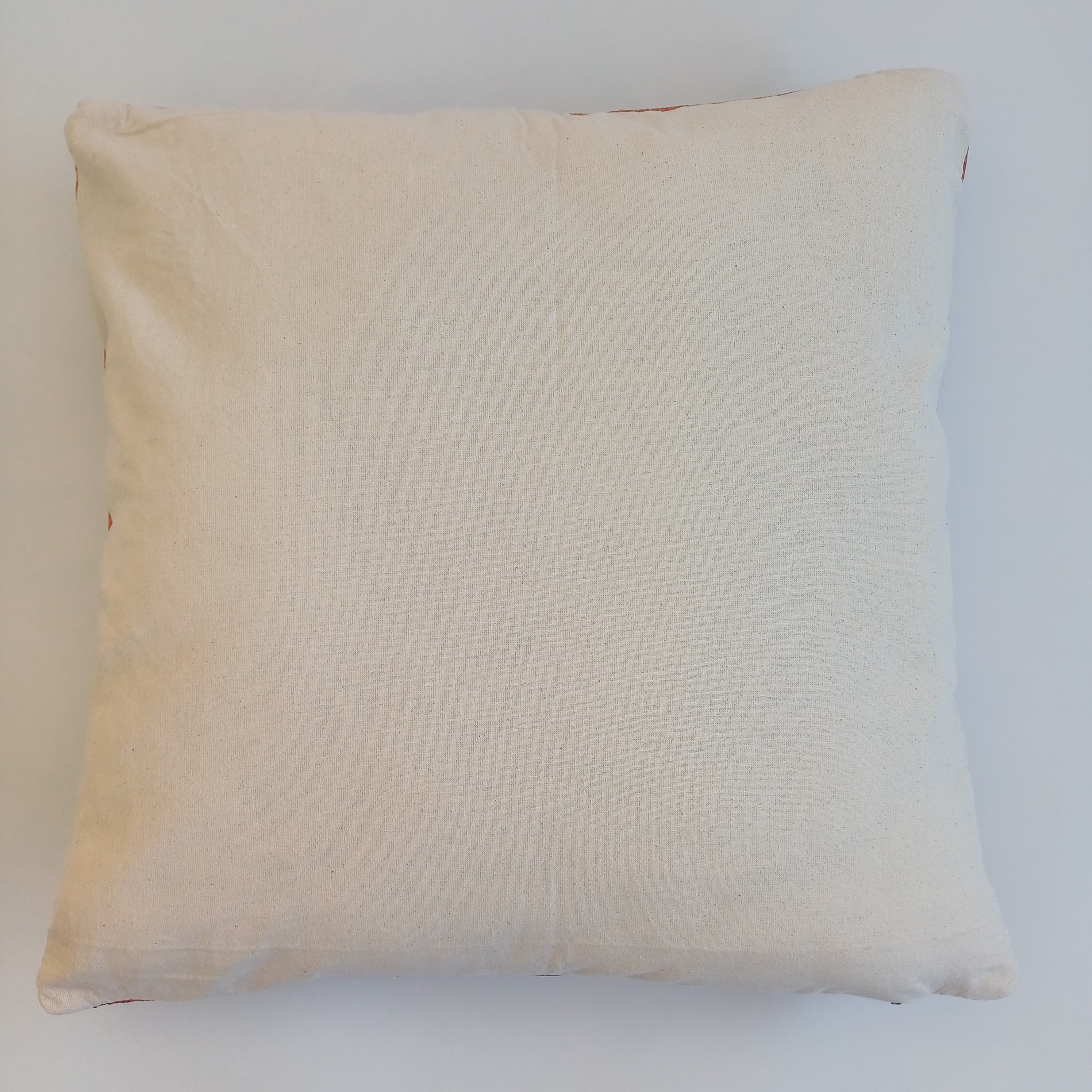 Moroccan Handmade Sunset Orange Cactus Silk Cushion Cover 20''x20'' / 50x50 CM