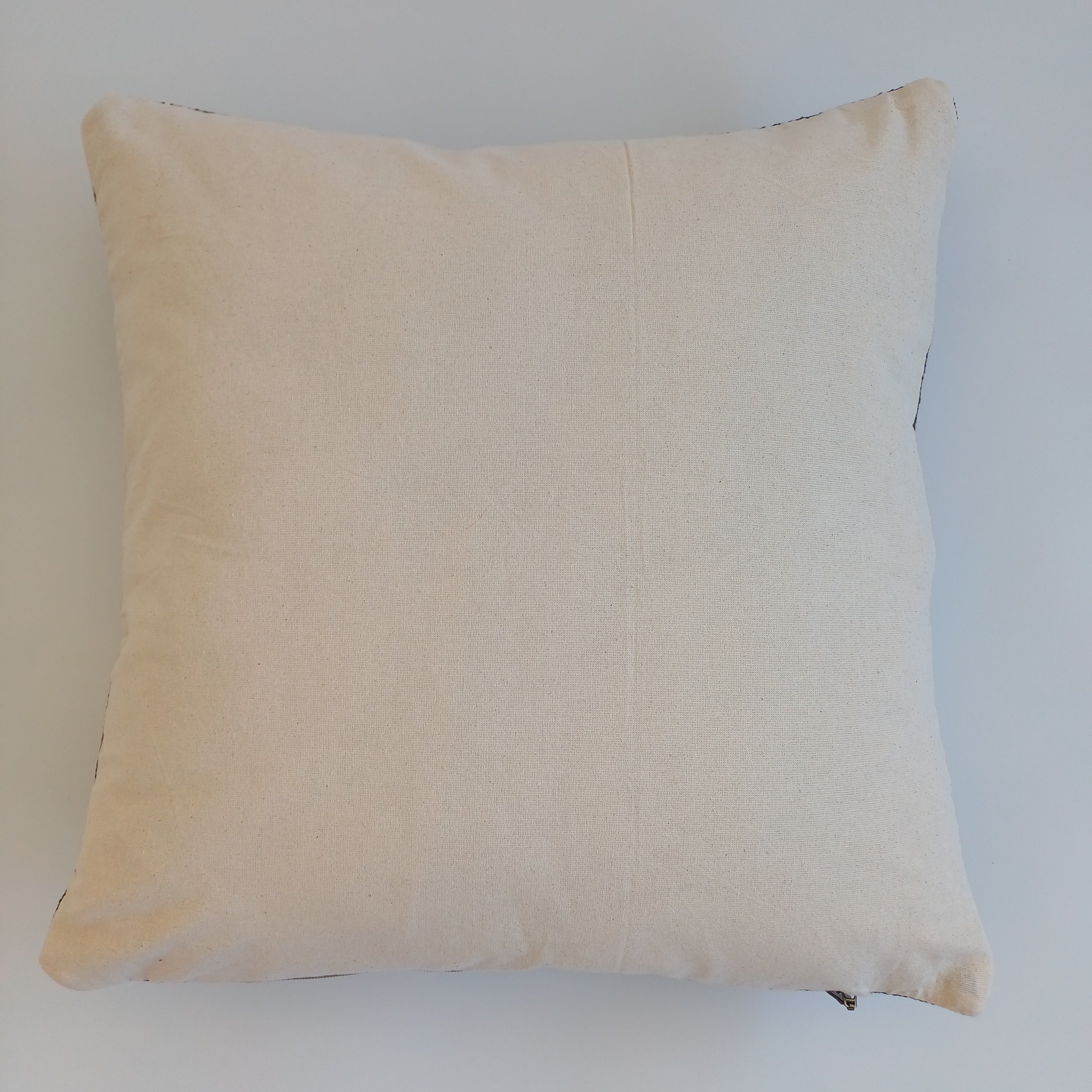 Moroccan Handmade Charcoal Brown Cactus Silk Cushion Cover 20''x20'' / 50x50 CM