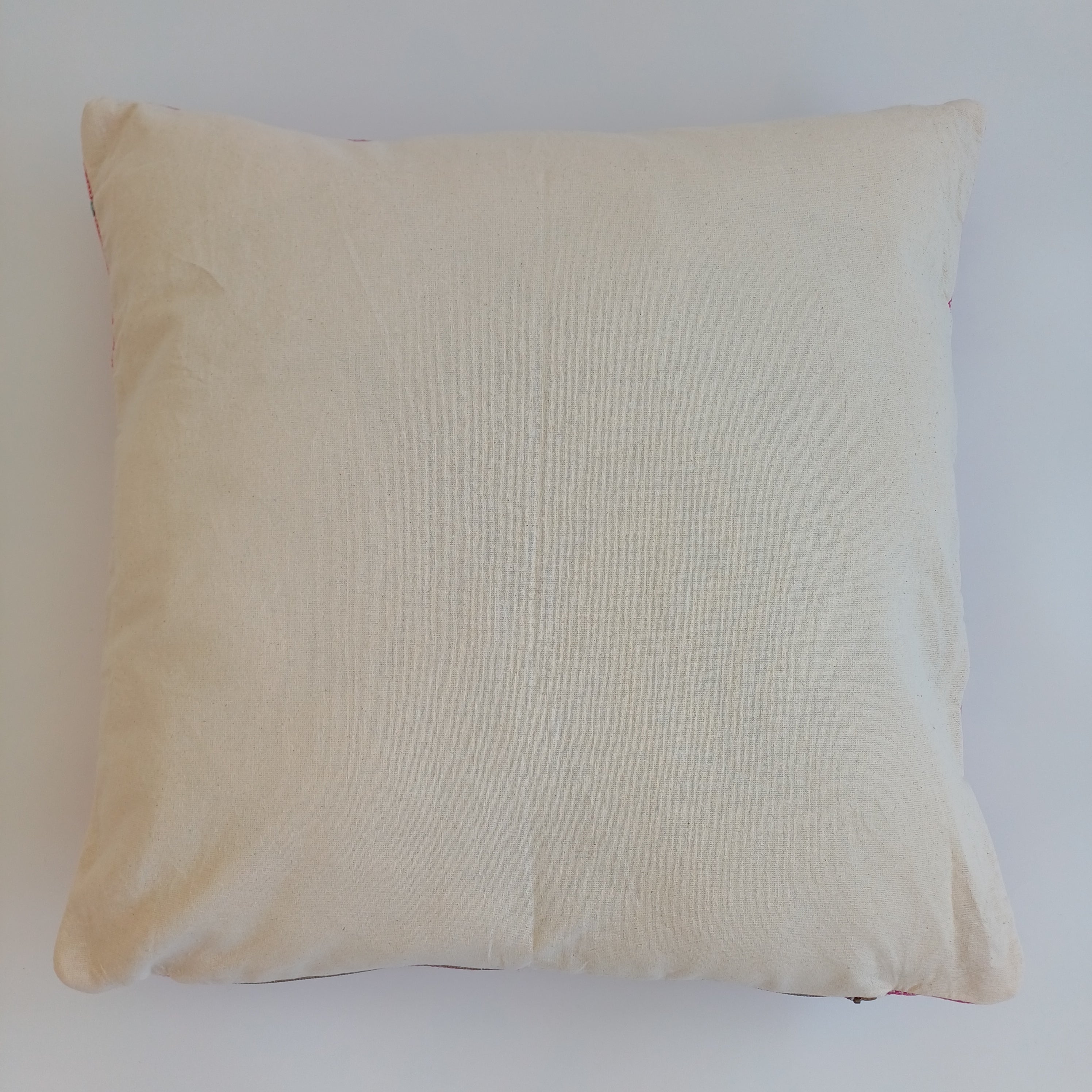Moroccan Handmade Pink Cactus Silk Cushion Cover 20''x20'' / 50x50 CM
