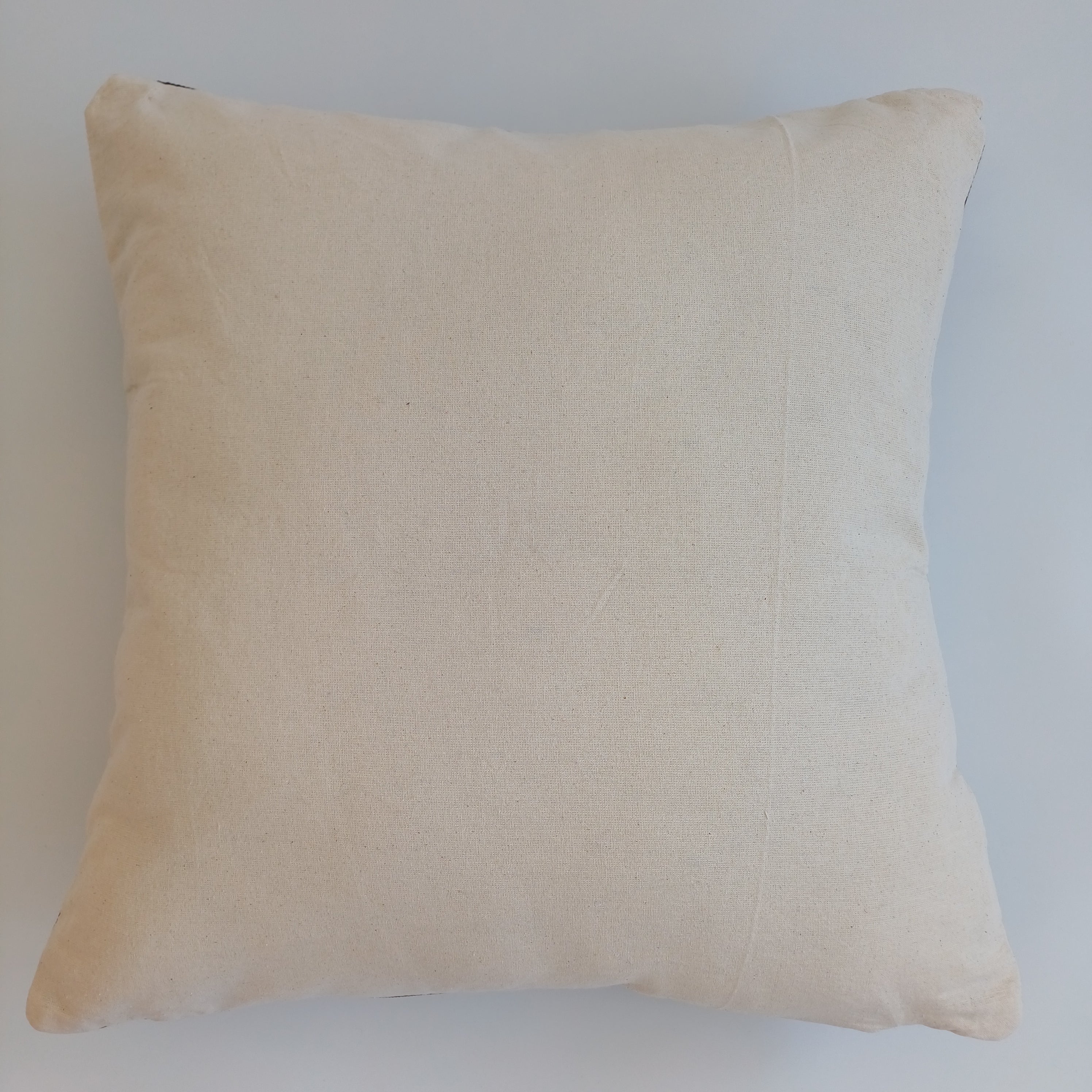 Moroccan Handmade Charcoal Brown Cactus Silk Cushion Cover 19''x19'' / 47x47 CM