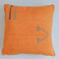 Moroccan Handmade Sunset Orange Cactus Silk Cushion Cover 20''x20'' / 50x50 CM