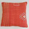 Moroccan Handmade Orange Red Cactus Silk Cushion Cover 20''x20'' / 50x50 CM