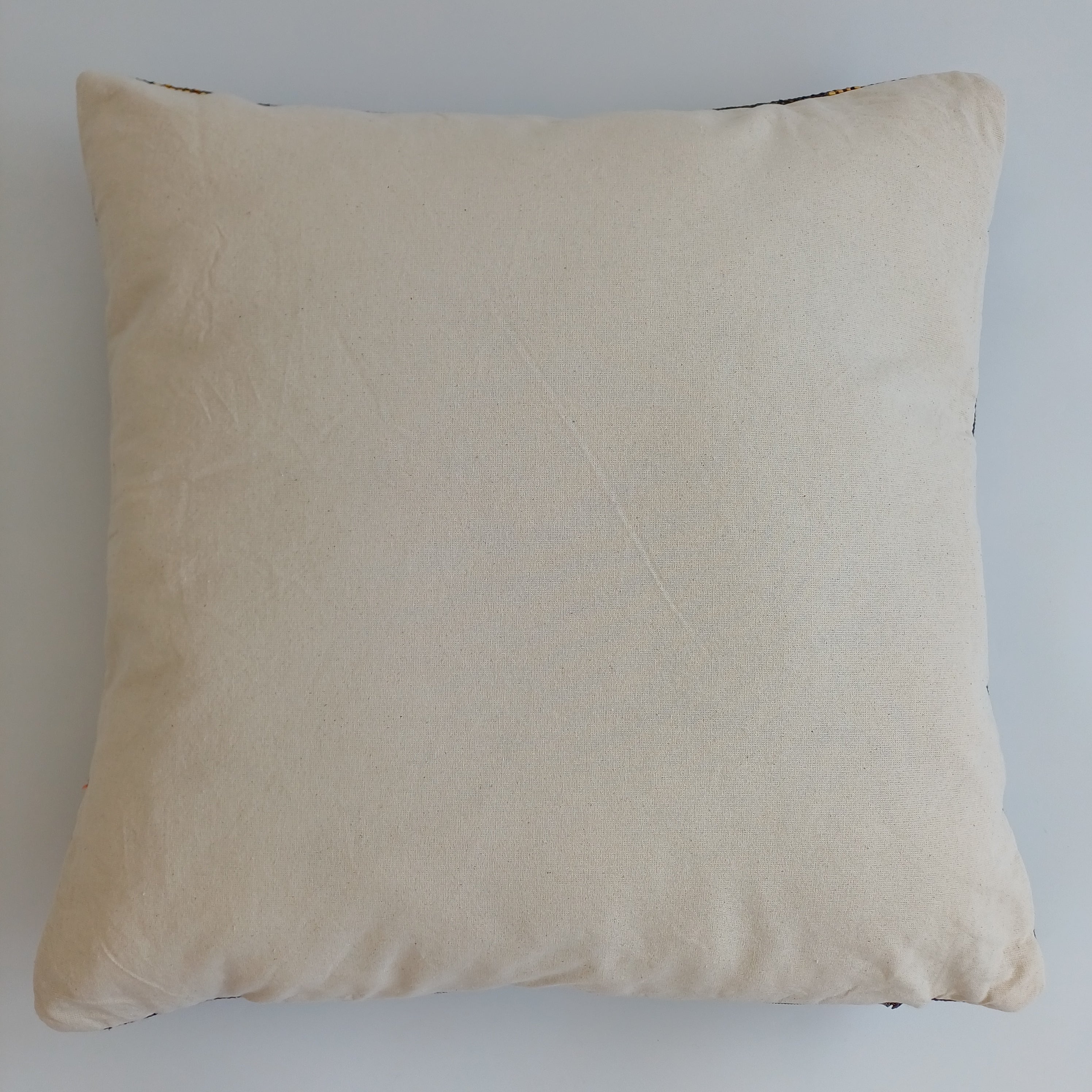 Moroccan Handmade Charcoal Brown Cactus Silk Cushion Cover 20''x20'' / 50x50 CM
