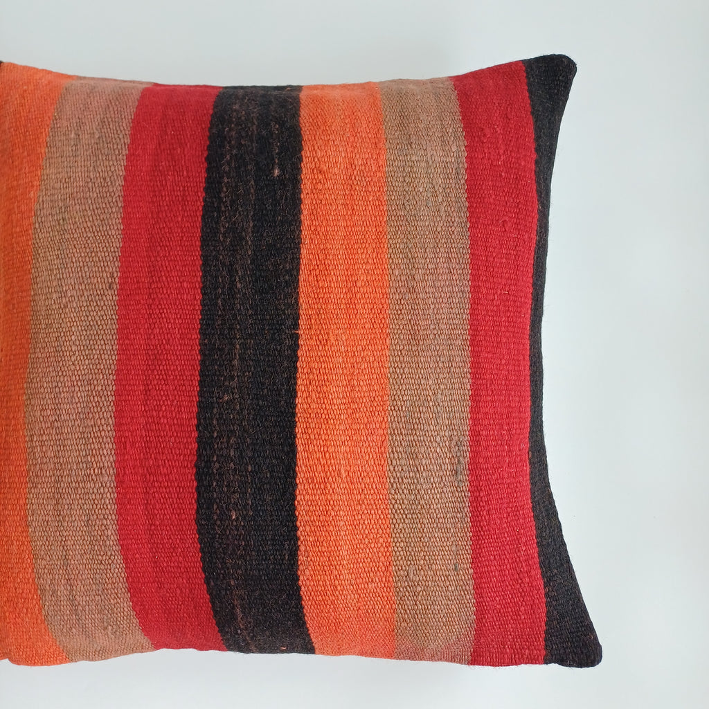 Moroccan Handmade Multicoloured Rug Cushion Cover 20''x20'' / 50x50 CM