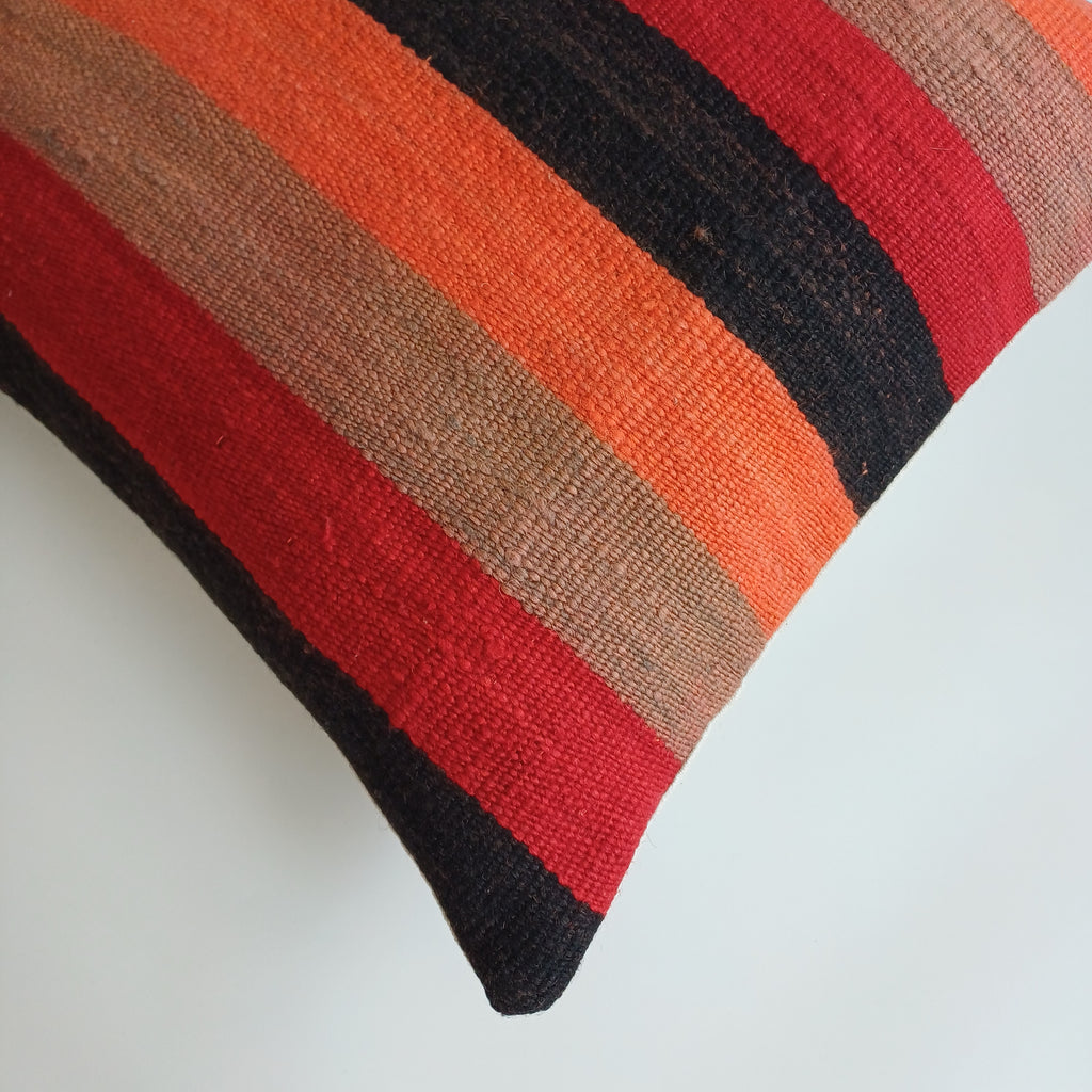 Moroccan Handmade Multicoloured Rug Cushion Cover 20''x20'' / 50x50 CM