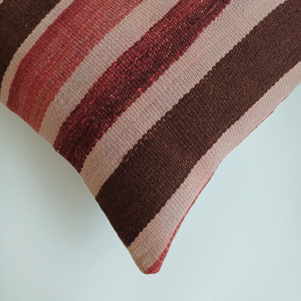 Moroccan Handmade Multicoloured Rug Cushion Cover 20''x20'' / 50x50 CM