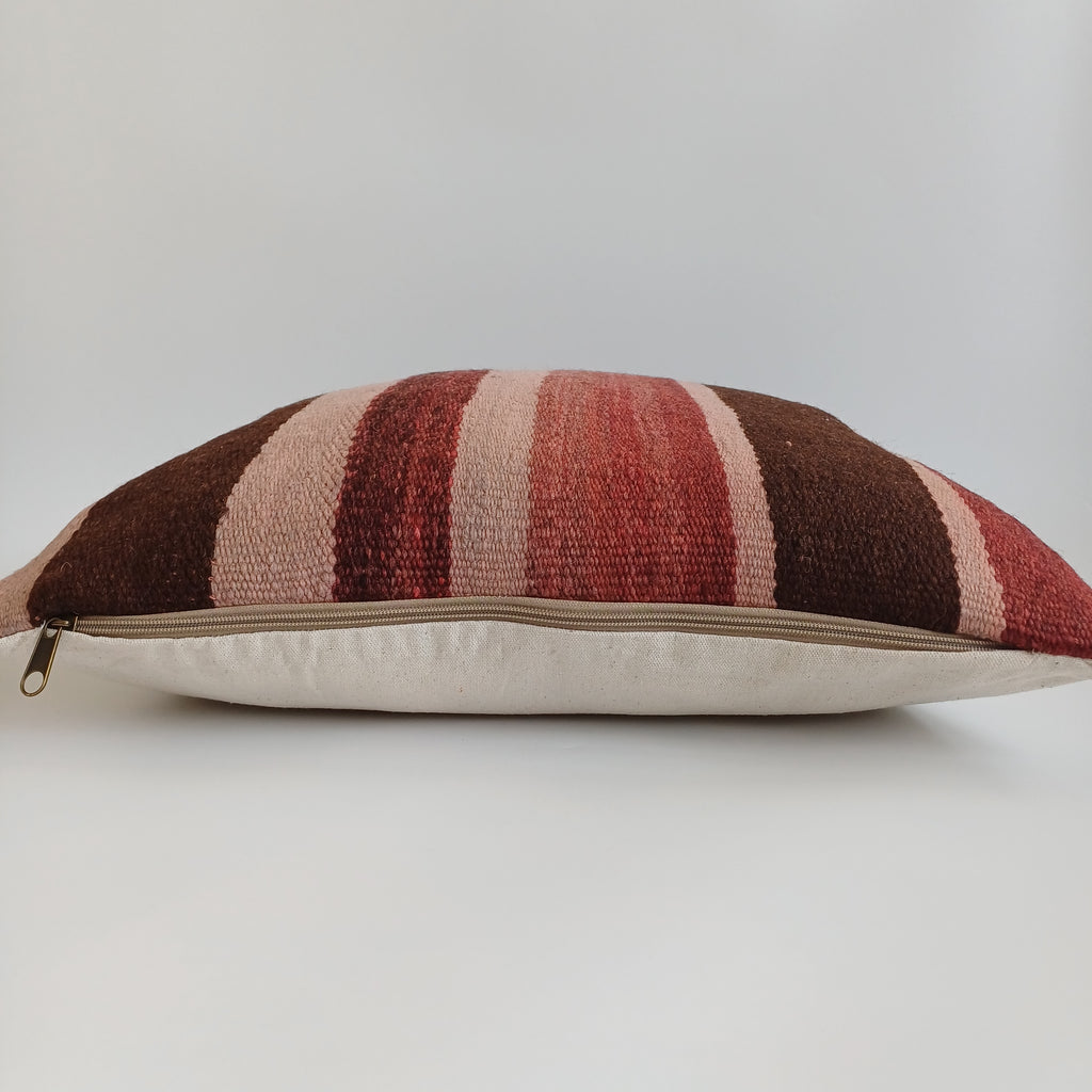 Moroccan Handmade Multicoloured Rug Cushion Cover 20''x20'' / 50x50 CM