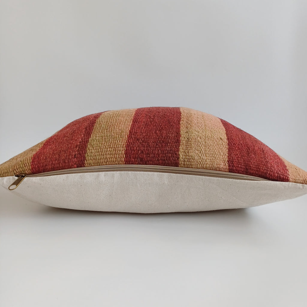 Moroccan Handmade Multicoloured Rug Cushion Cover 20''x20'' / 50x50 CM