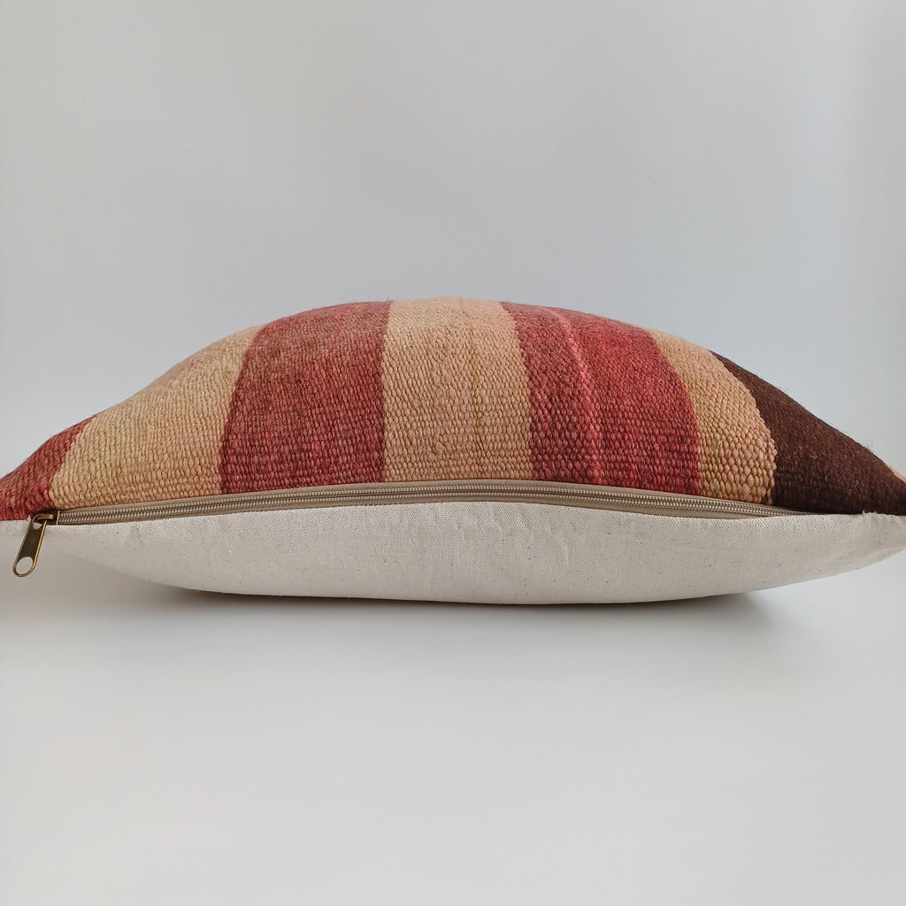 Moroccan Handmade Multicoloured Rug Cushion Cover 20''x20'' / 50x50 CM