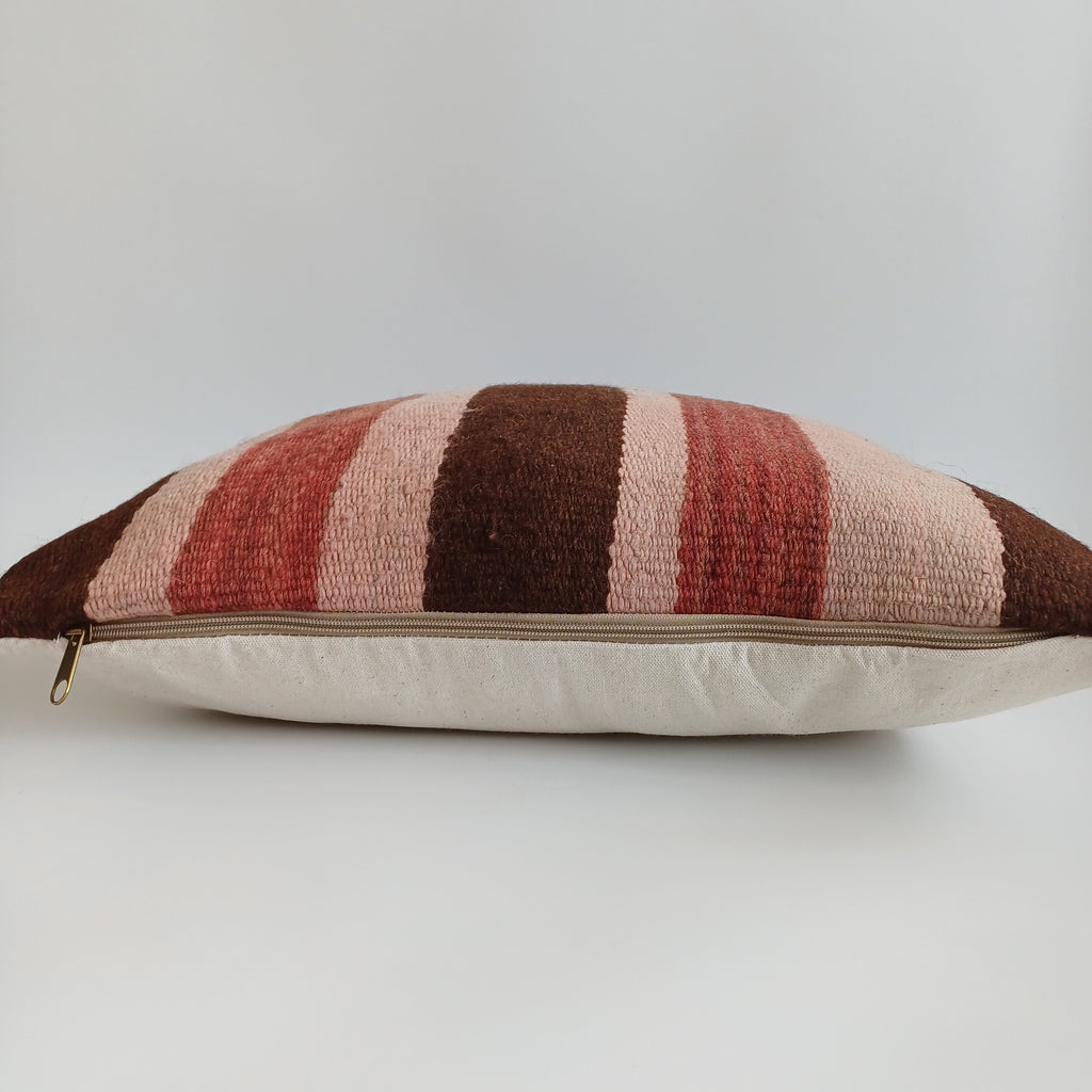 Moroccan Handmade Multicoloured Rug Cushion Cover 20''x20'' / 50x50 CM