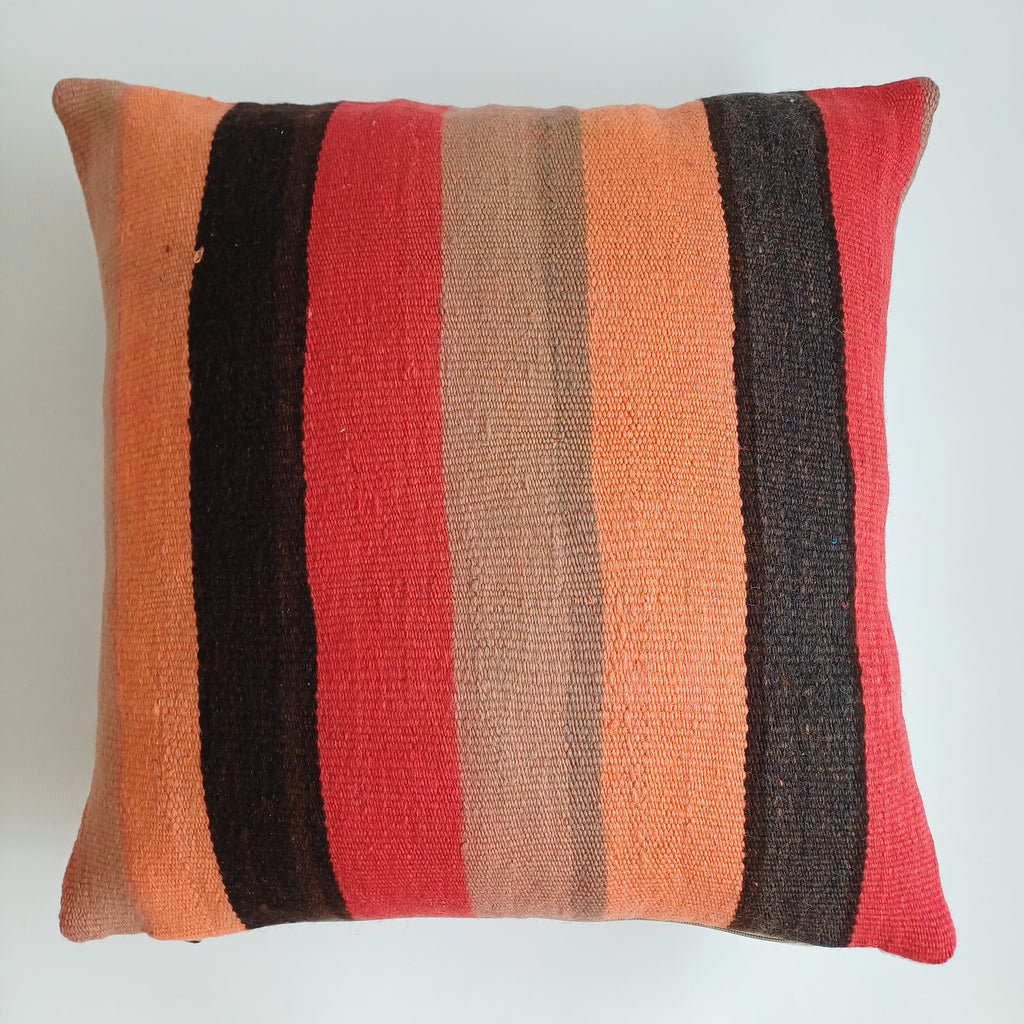 Moroccan Handmade Multicoloured Rug Cushion Cover 20''x20'' / 50x50 CM
