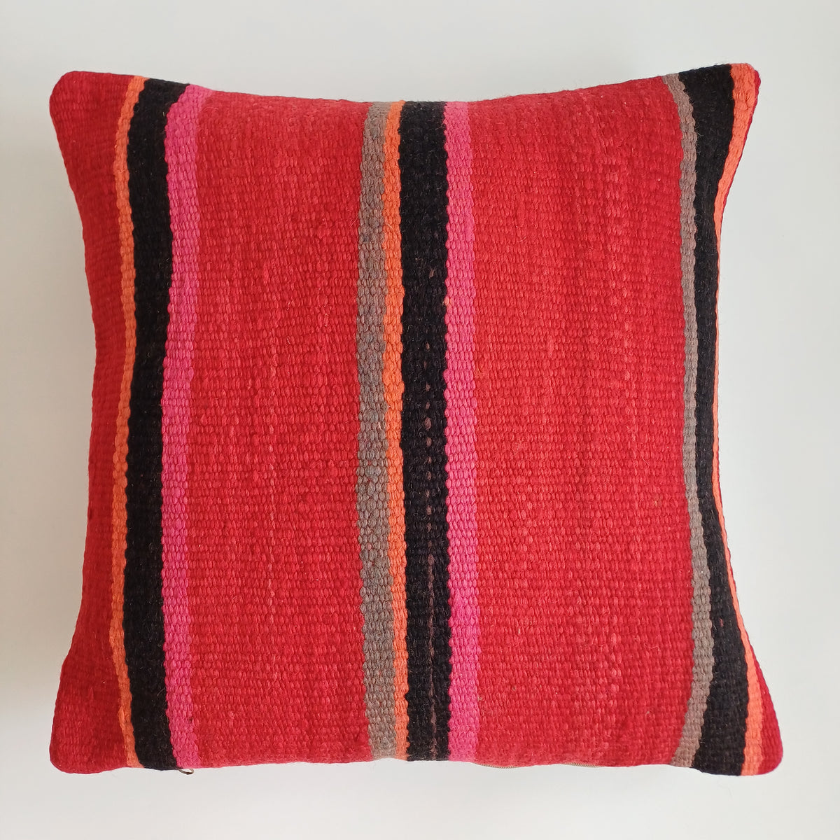 Moroccan Handmade Multicoloured Rug Cushion Cover 20''x20'' / 50x50 CM