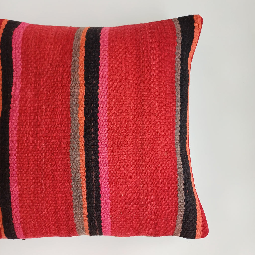 Moroccan Handmade Multicoloured Rug Cushion Cover 20''x20'' / 50x50 CM