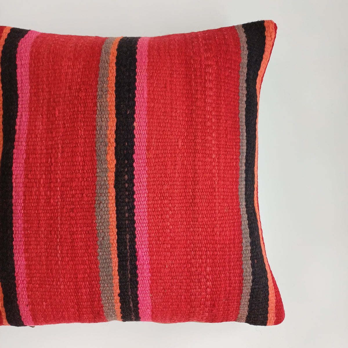 Moroccan Handmade Multicoloured Rug Cushion Cover 20''x20'' / 50x50 CM