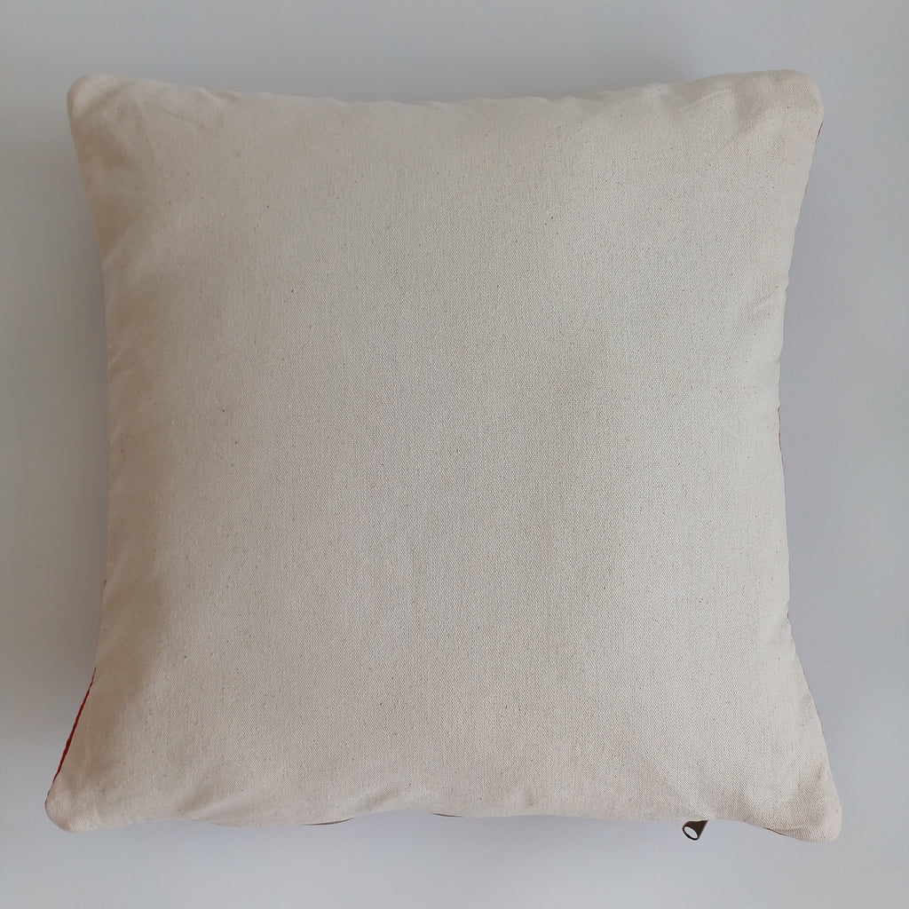 Moroccan Handmade Multicoloured Rug Cushion Cover 20''x20'' / 50x50 CM
