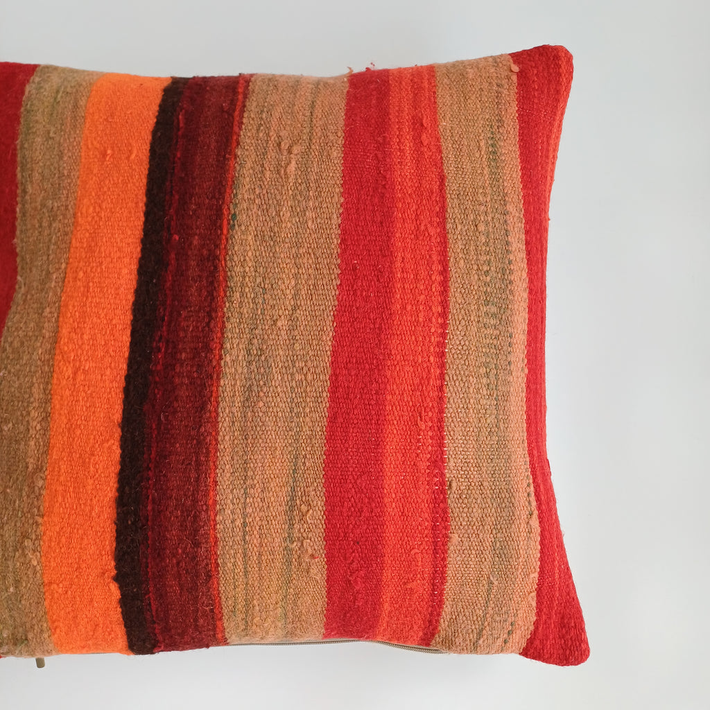 Moroccan Handmade Multicoloured Rug Cushion Cover 20''x20'' / 50x50 CM