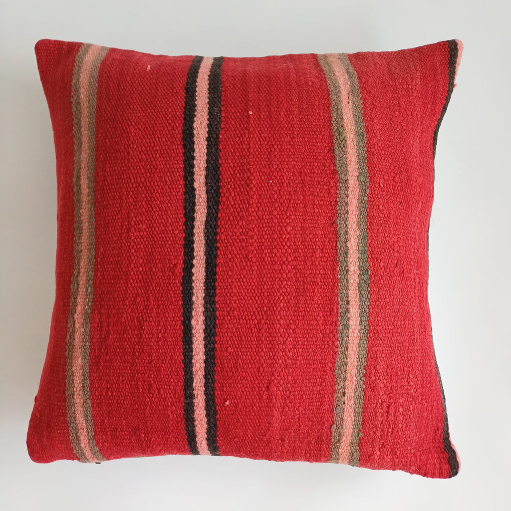 Moroccan Handmade Multicoloured Rug Cushion Cover 20''x20'' / 50x50 CM