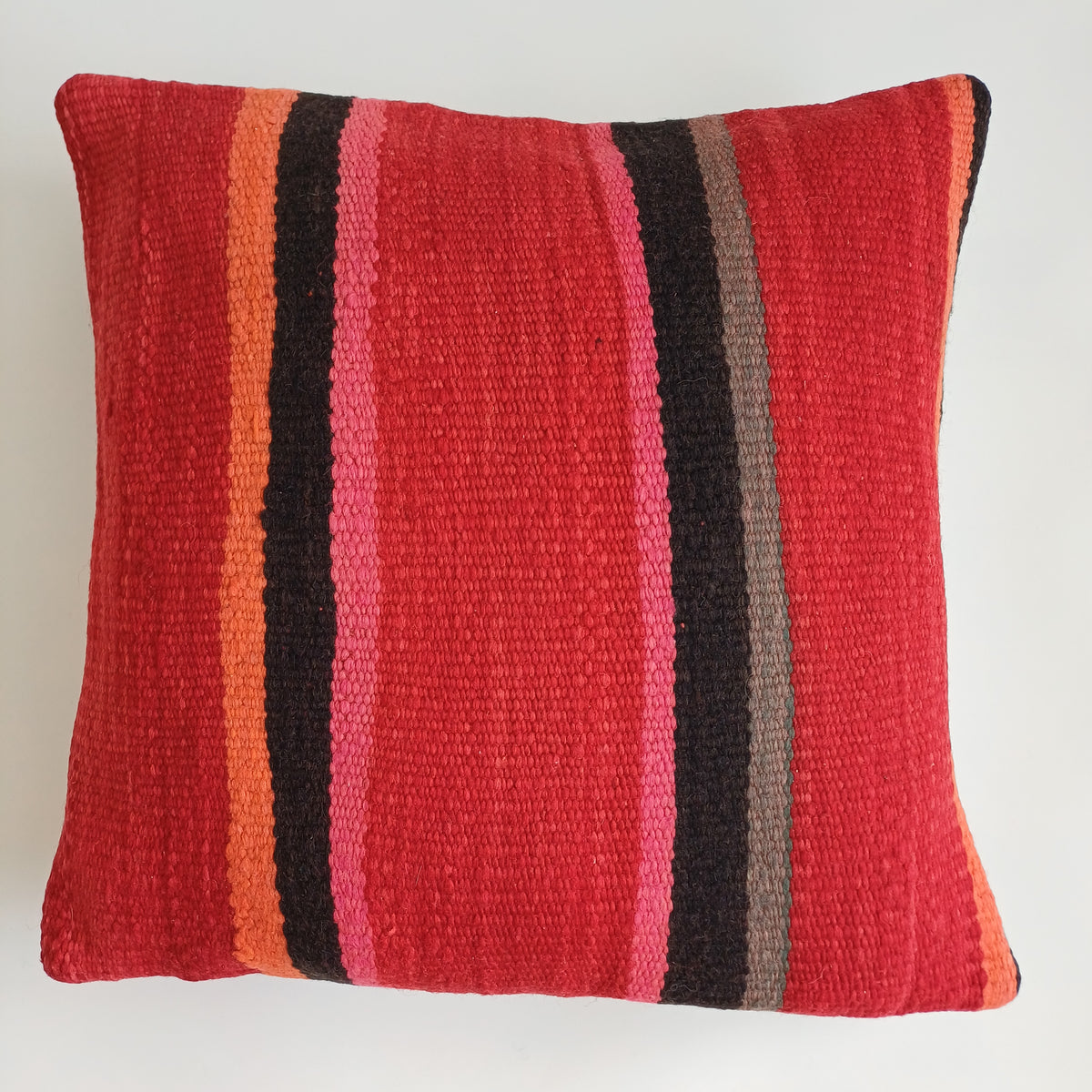 Moroccan Handmade Multicoloured Rug Cushion Cover 20''x20'' / 50x50 CM