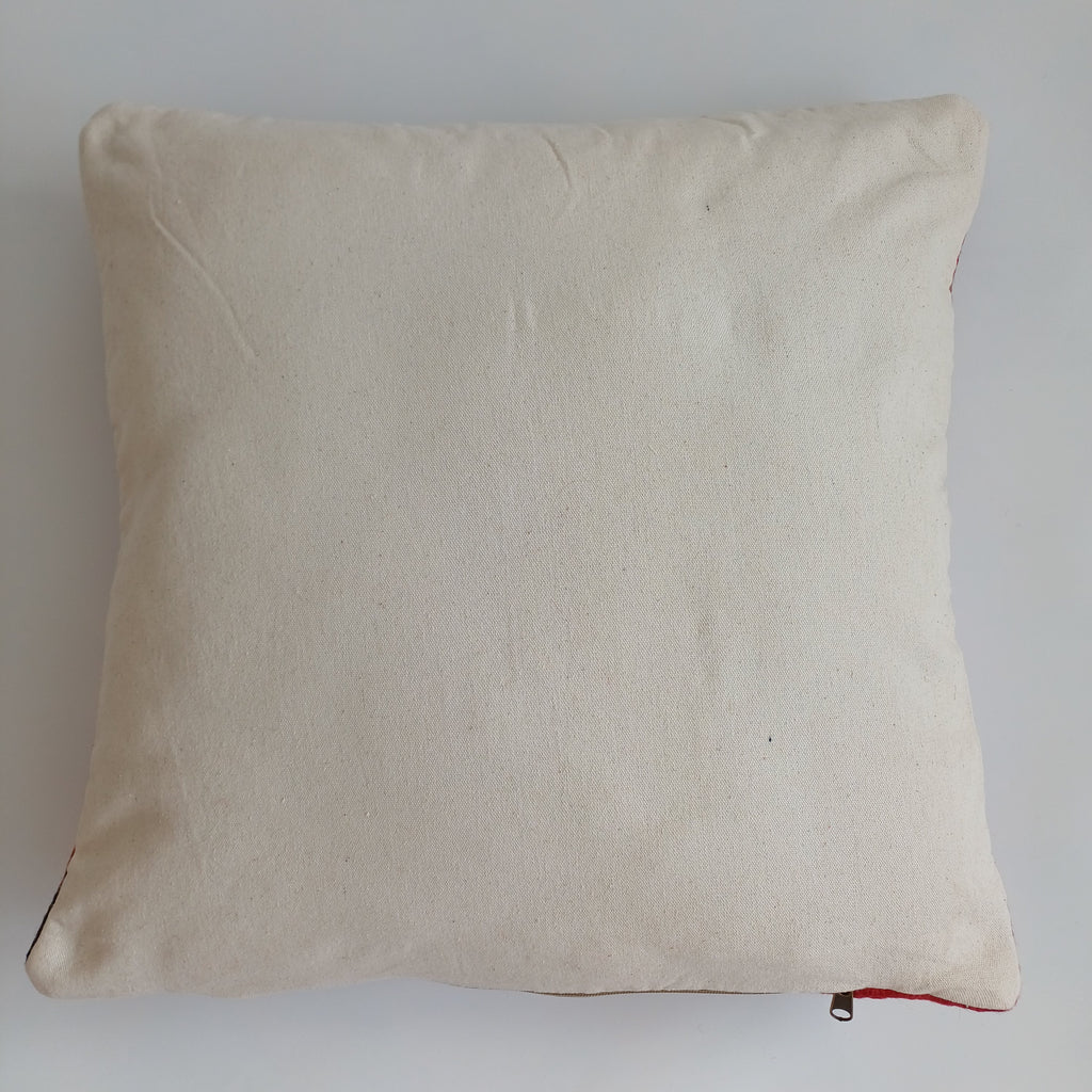 Moroccan Handmade Multicoloured Rug Cushion Cover 20''x20'' / 50x50 CM
