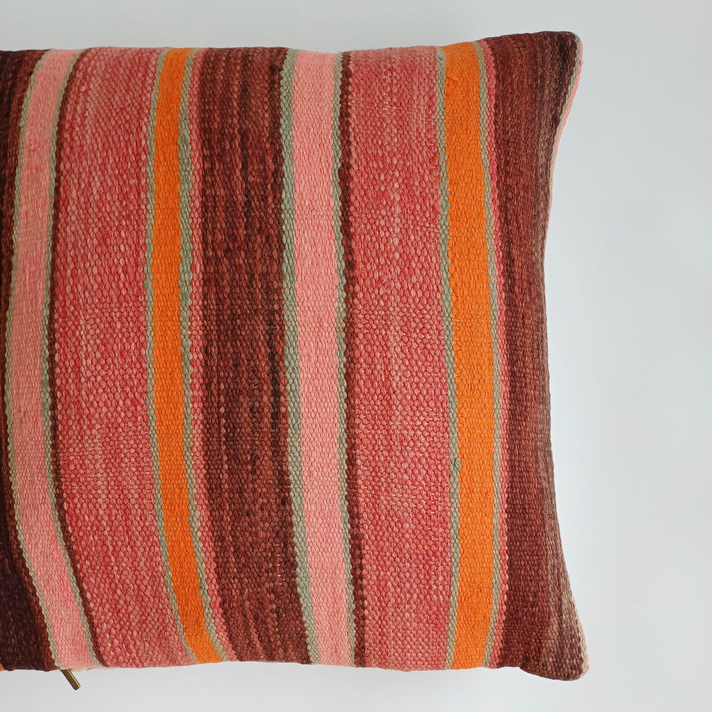 Moroccan Handmade Multicoloured Rug Cushion Cover 20''x20'' / 50x50 CM