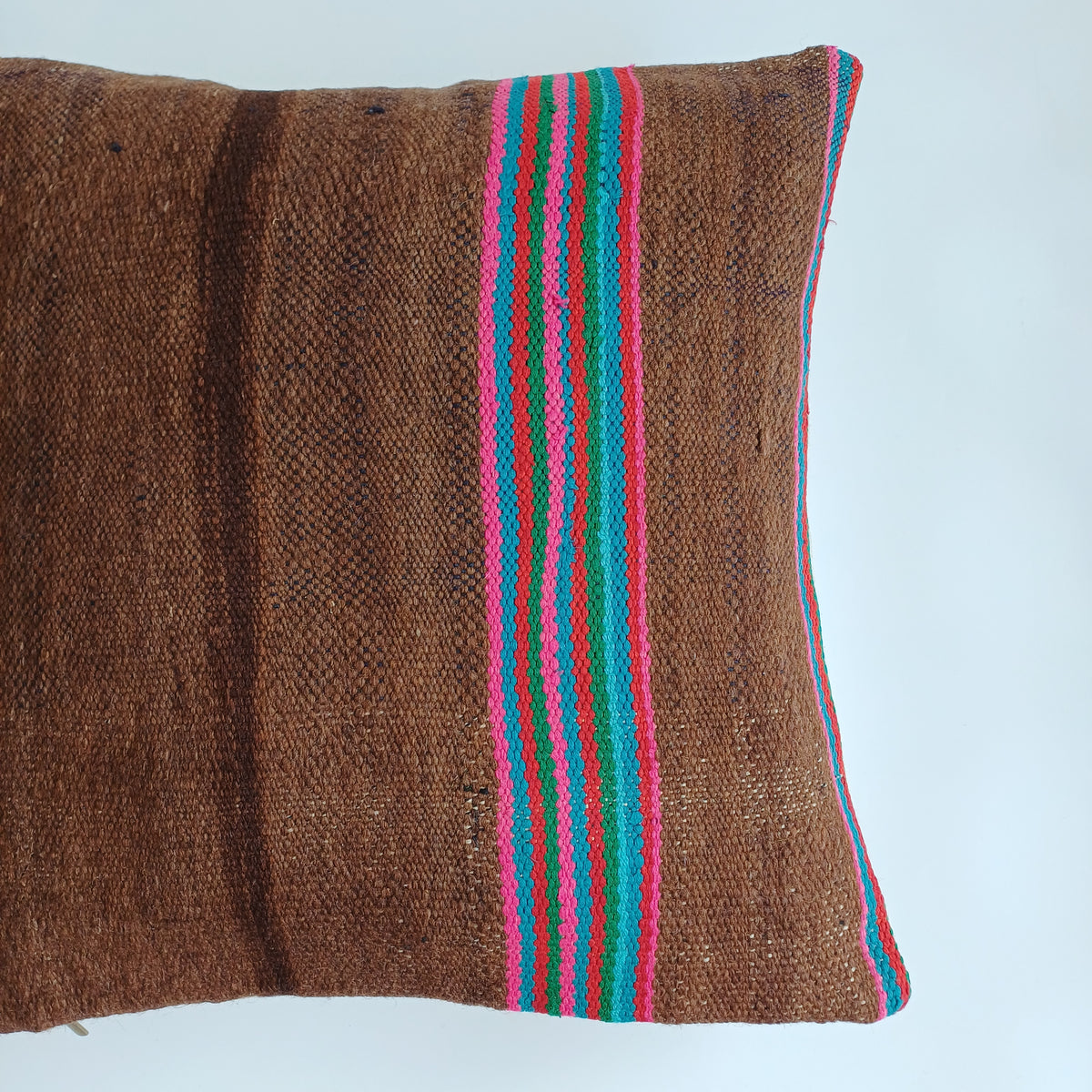 Moroccan Handmade Multicoloured Rug Cushion Cover 20''x20'' / 50x50 CM