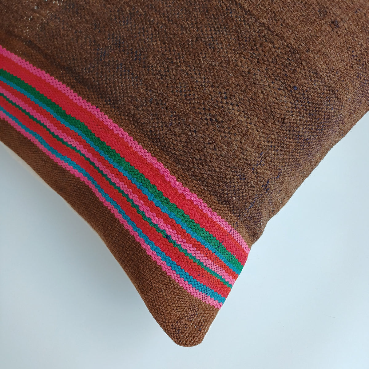 Moroccan Handmade Multicoloured Rug Cushion Cover 20''x20'' / 50x50 CM