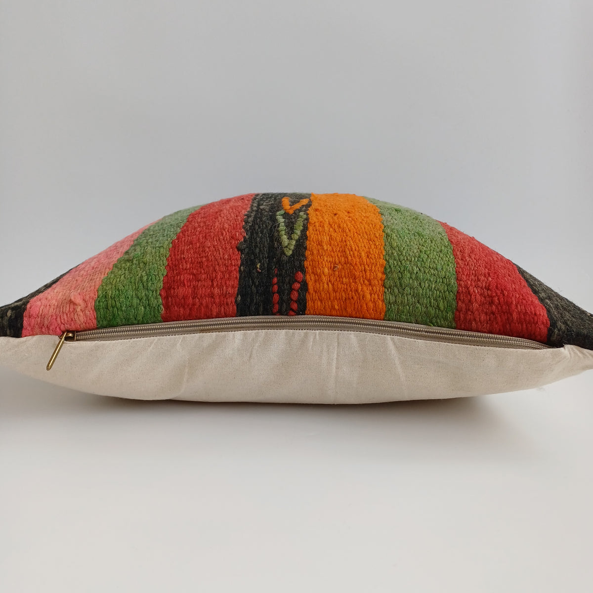 Moroccan Handmade Multicoloured Rug Cushion Cover 20''x20'' / 50x50 CM