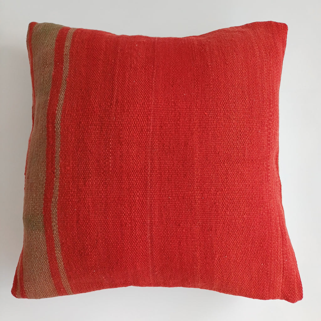 Moroccan Handmade Red Rug Cushion Cover 20''x20'' / 50x50 CM