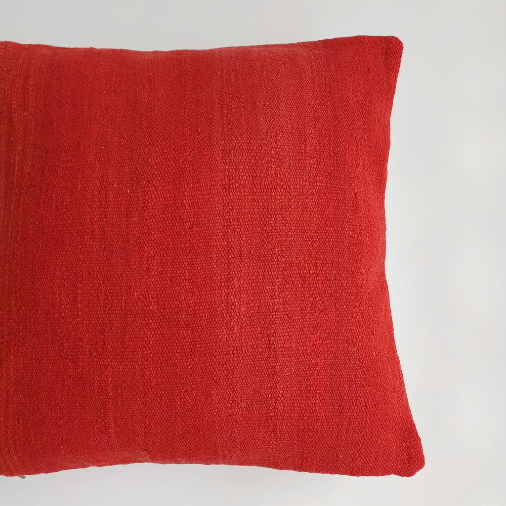Moroccan Handmade Red Rug Cushion Cover 20''x20'' / 50x50 CM