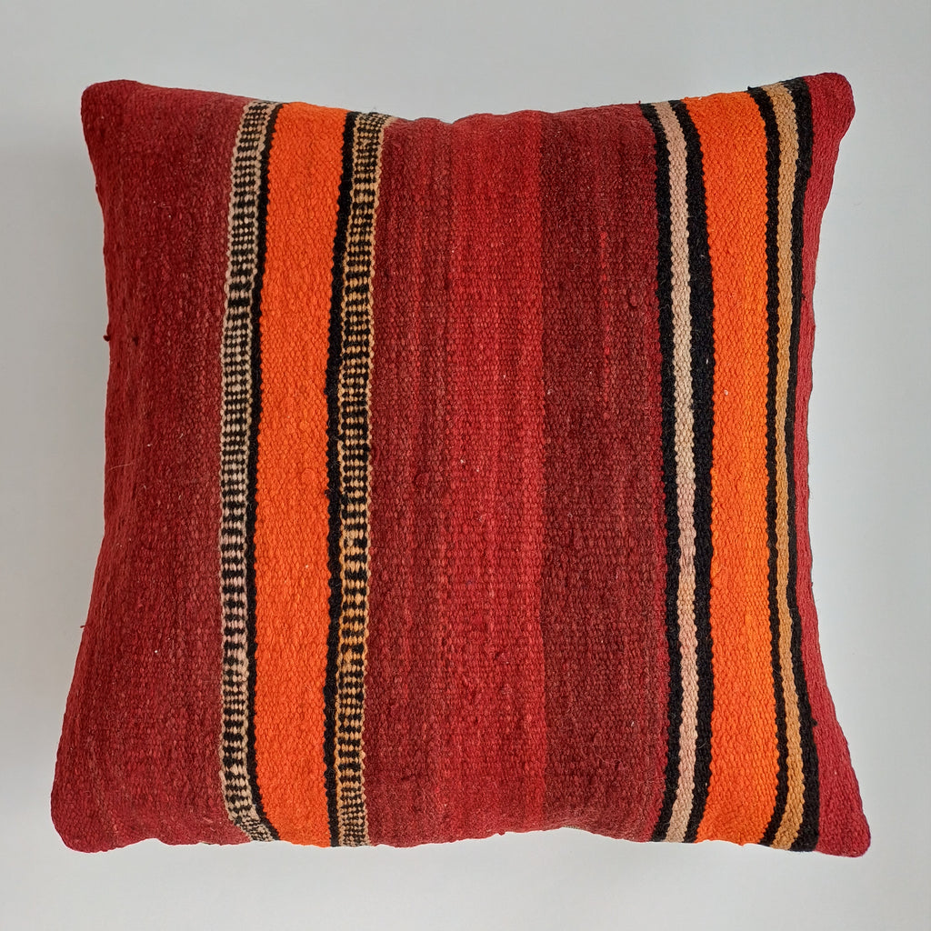 Moroccan Handmade Multicoloured Rug Cushion Cover 20''x20'' / 50x50 CM