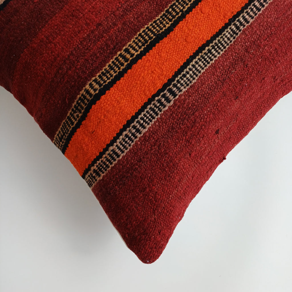 Moroccan Handmade Multicoloured Rug Cushion Cover 20''x20'' / 50x50 CM