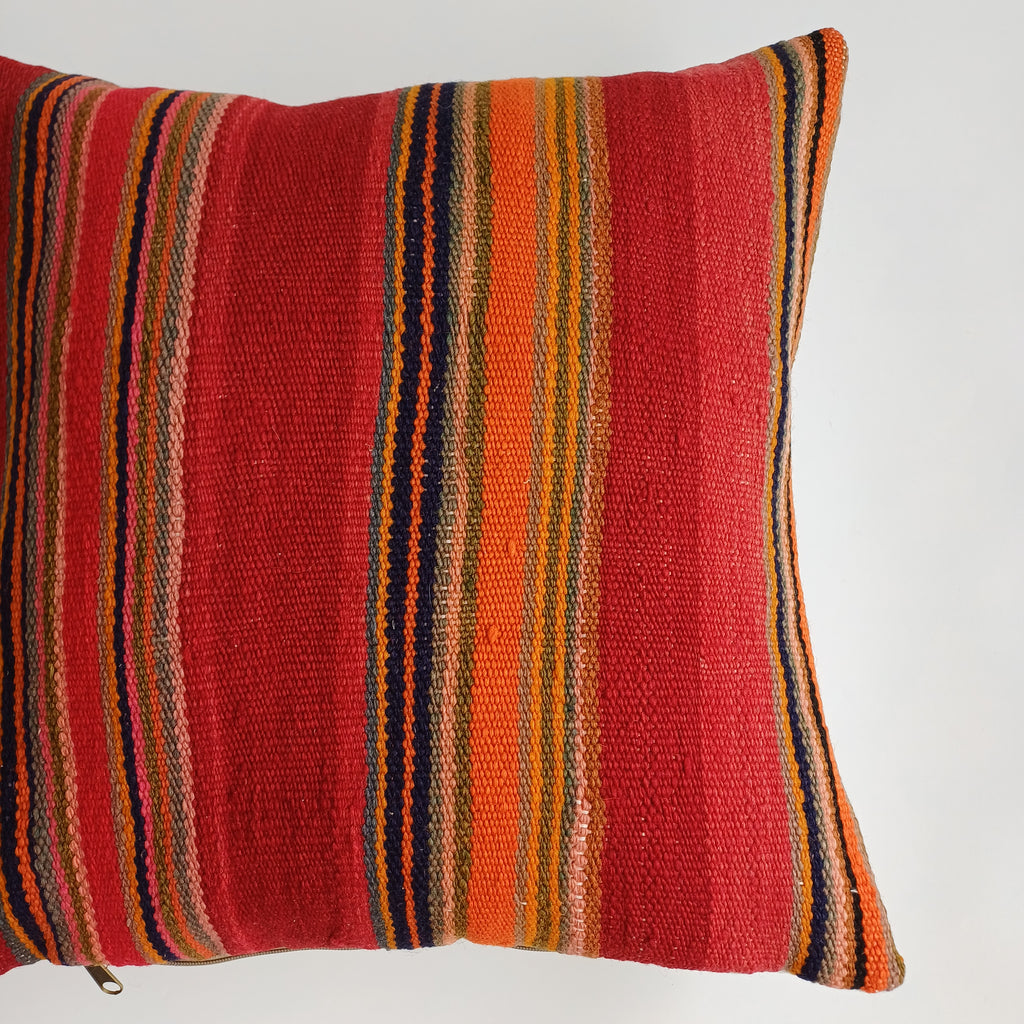 Moroccan Handmade Multicoloured Rug Cushion Cover 20''x20'' / 50x50 CM