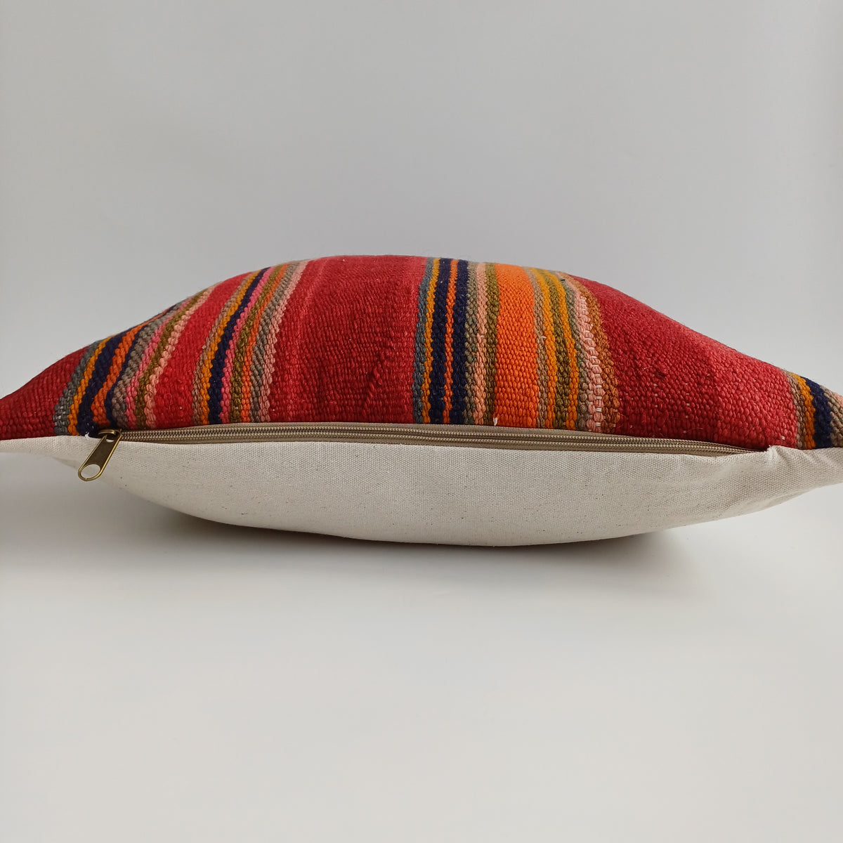 Moroccan Handmade Multicoloured Rug Cushion Cover 20''x20'' / 50x50 CM