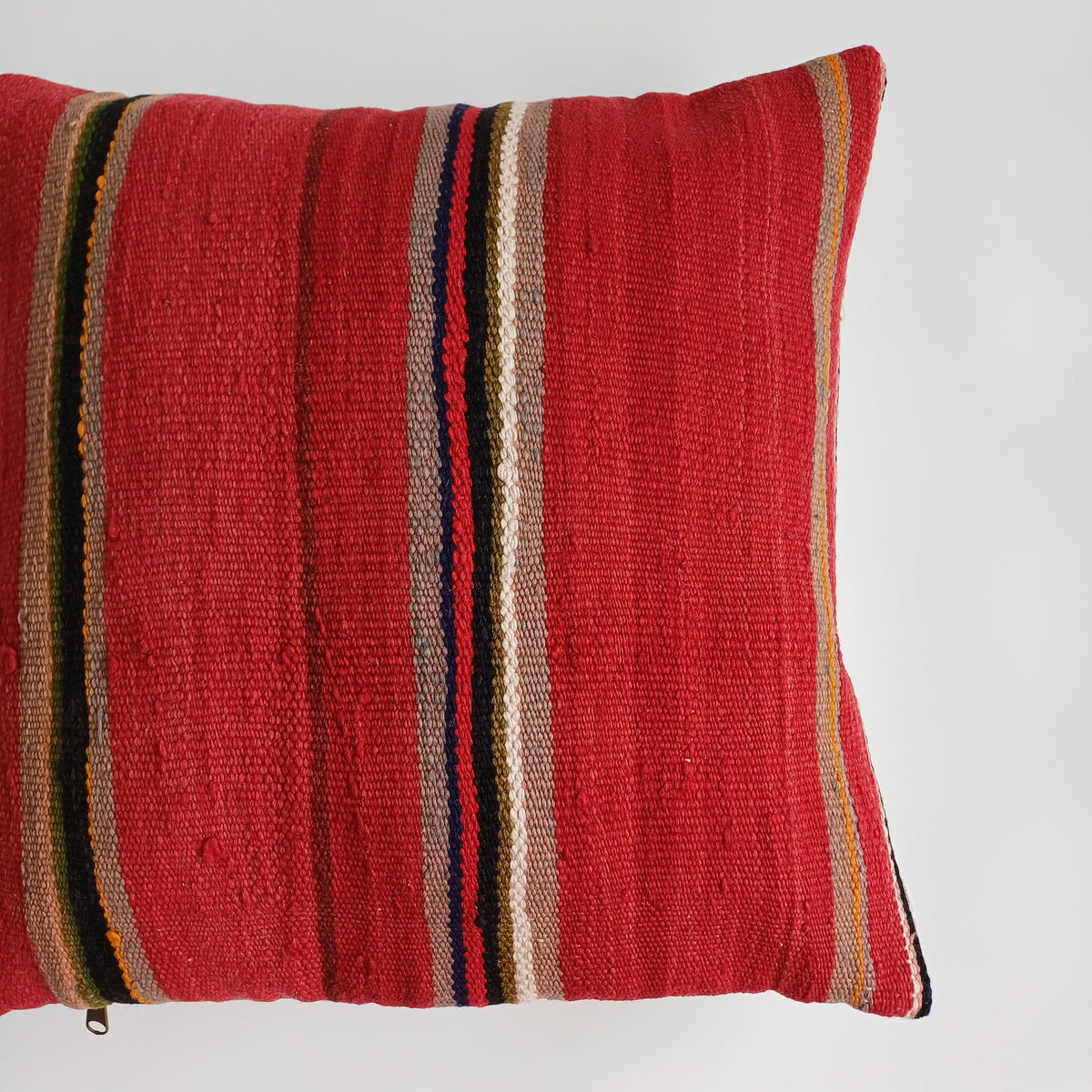 Moroccan Handmade Multicoloured Rug Cushion Cover 20''x20'' / 50x50 CM