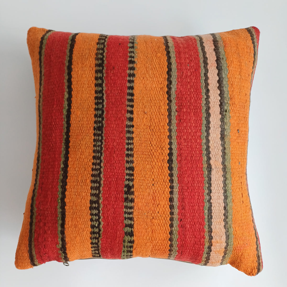 Moroccan Handmade Multicoloured Rug Cushion Cover 19''x19'' / 47x47 CM