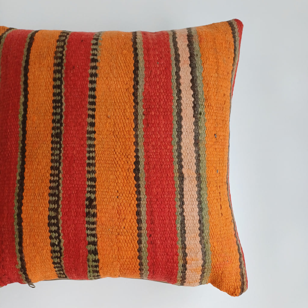 Moroccan Handmade Multicoloured Rug Cushion Cover 19''x19'' / 47x47 CM