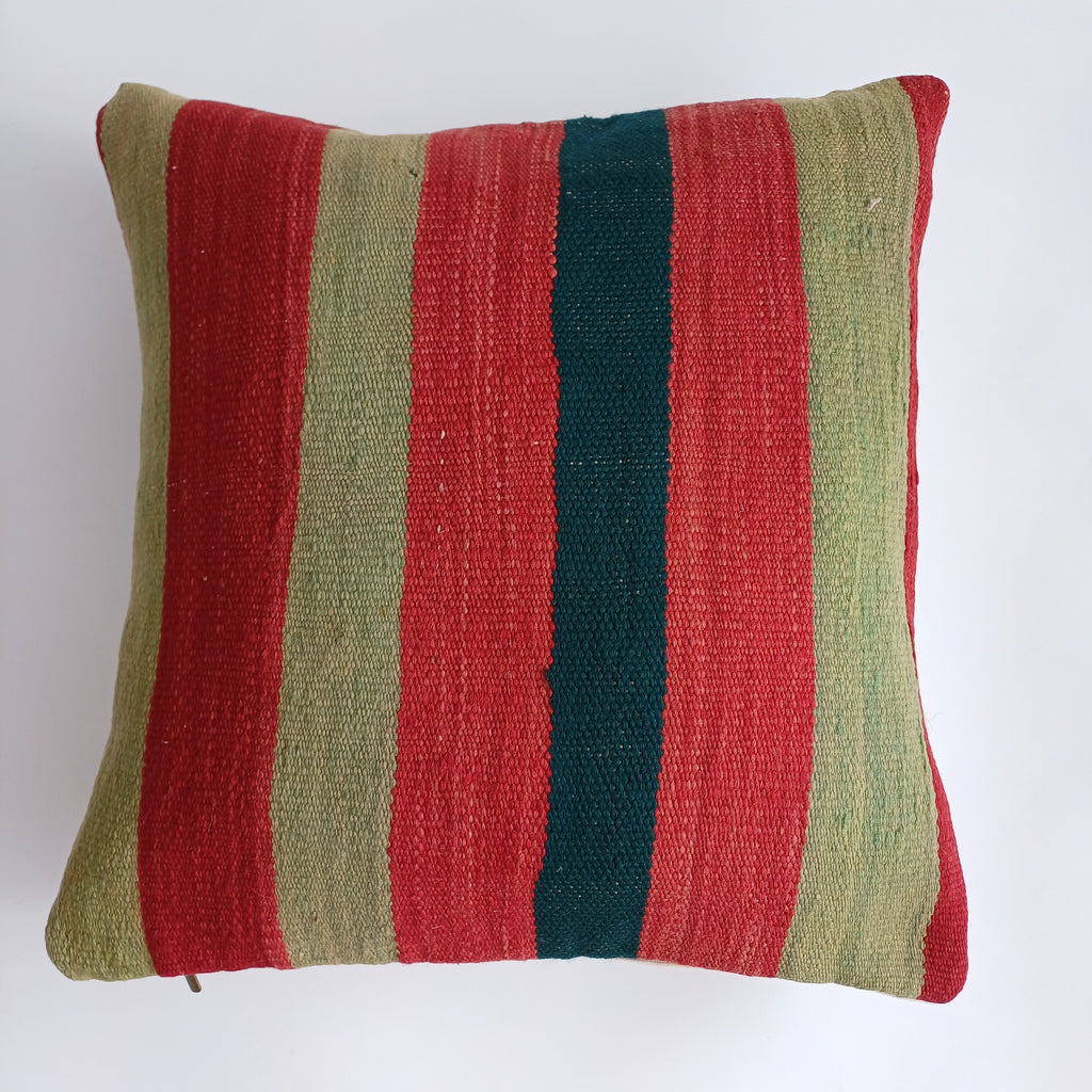 Moroccan Vintage Handmade Multicoloured Rug Cushion Cover 20''x20'' / 50x50 CM