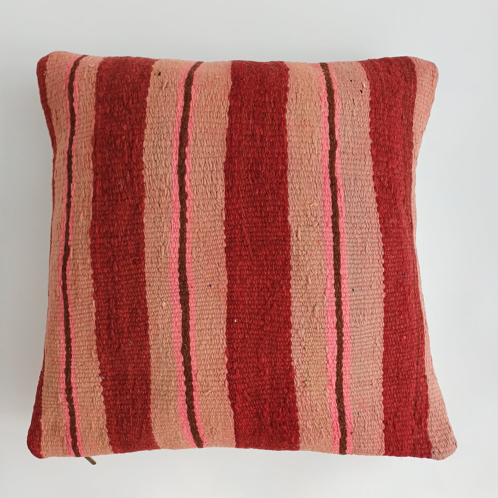 Moroccan Handmade Multicoloured Rug Cushion Cover 20''x20'' / 50x50 CM