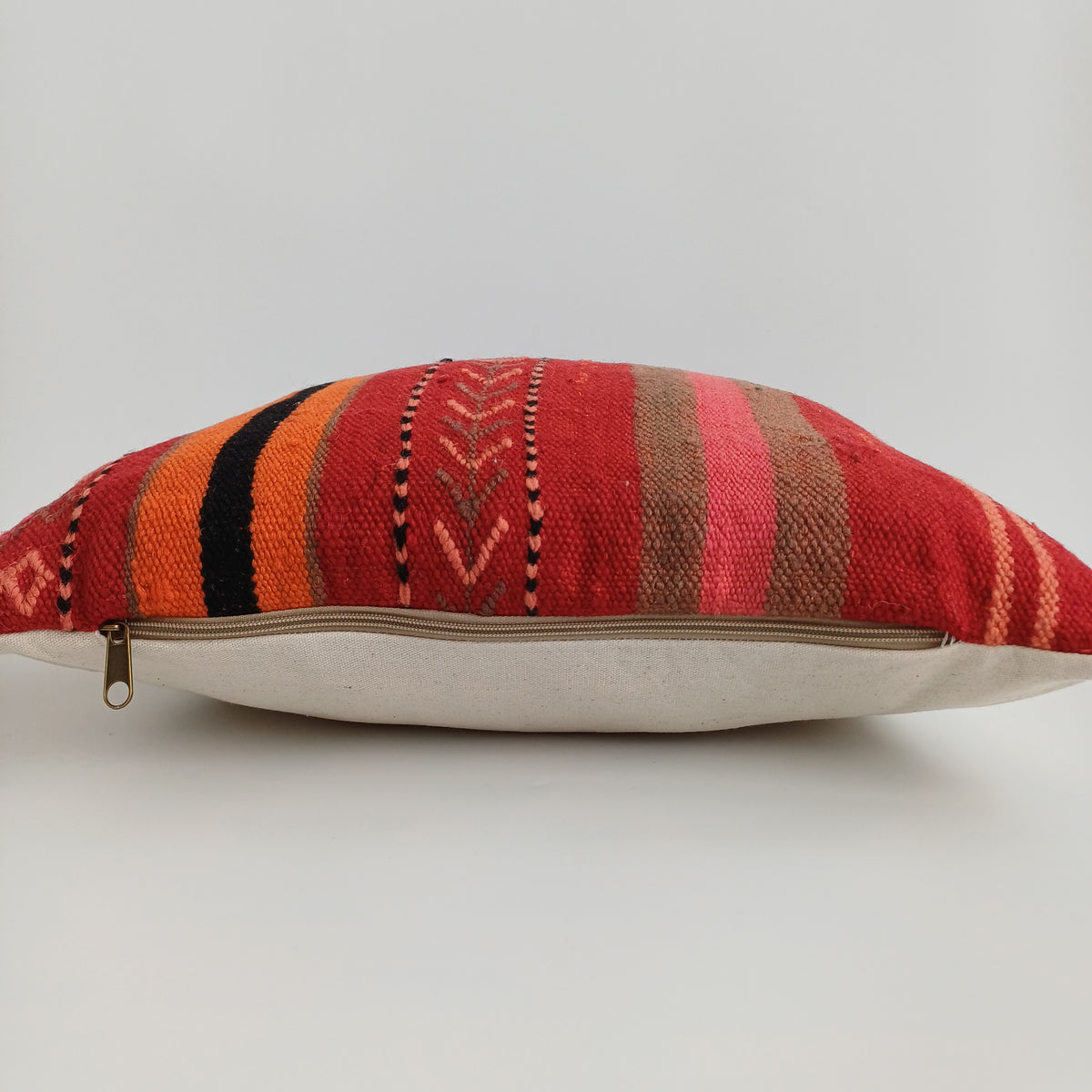 Moroccan Handmade Multicoloured Rug Cushion Cover 20''x20'' / 50x50 CM