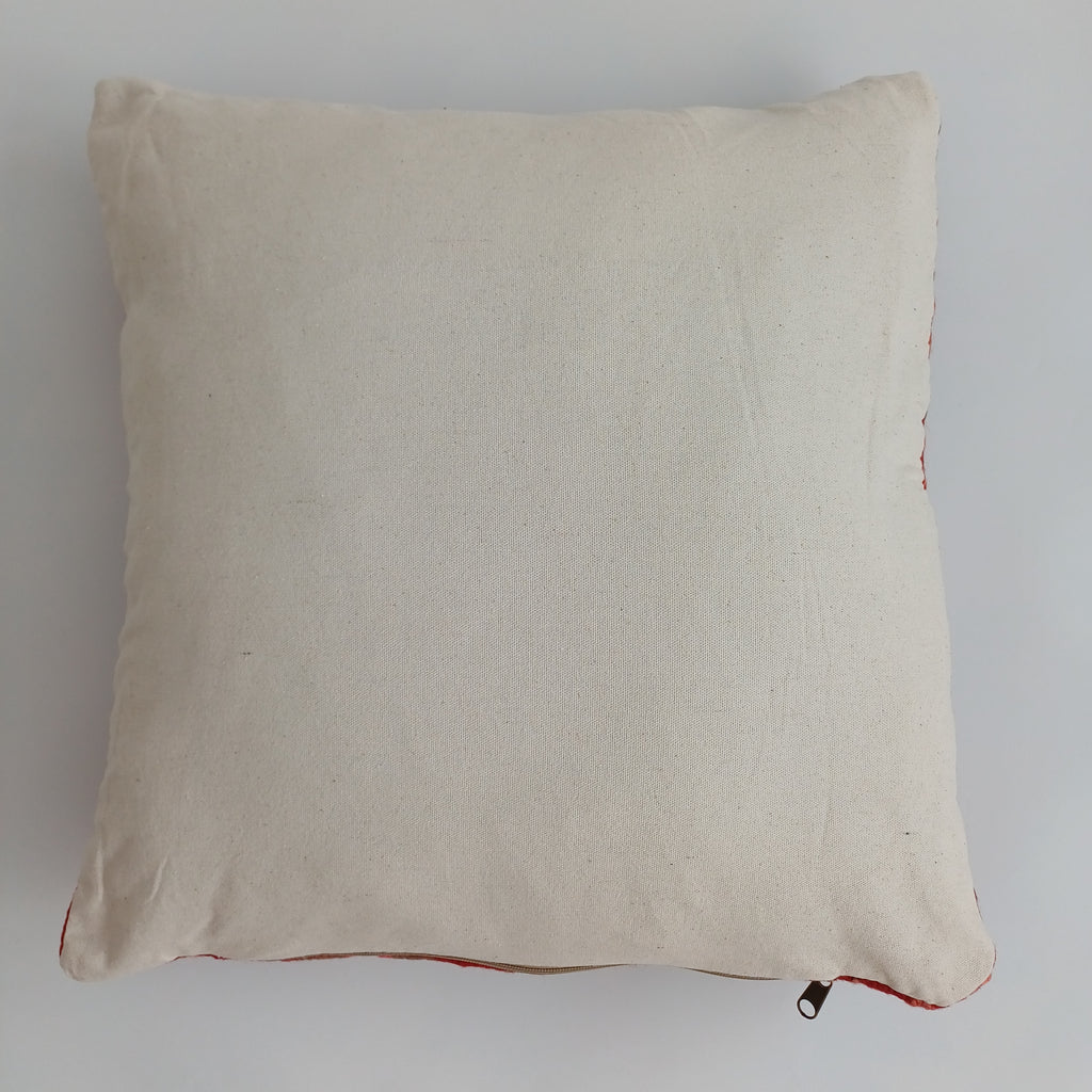 Moroccan Handmade Multicoloured Rug Cushion Cover 20''x20'' / 50x50 CM