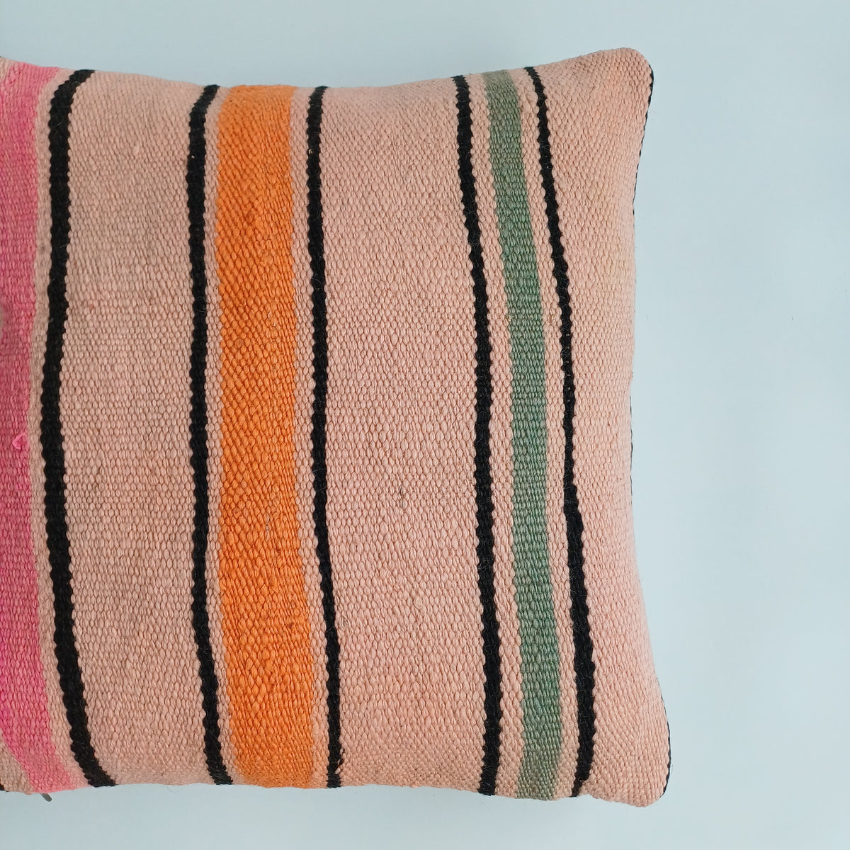 Moroccan Handmade Multicoloured Rug Cushion Cover 20''x20'' / 50x50 CM