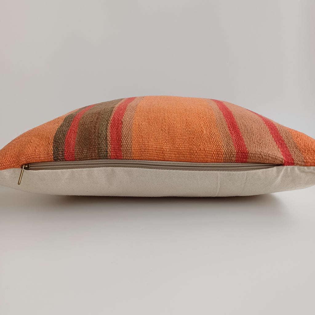 Moroccan Handmade Multicoloured Rug Cushion Cover 20''x20'' / 50x50 CM