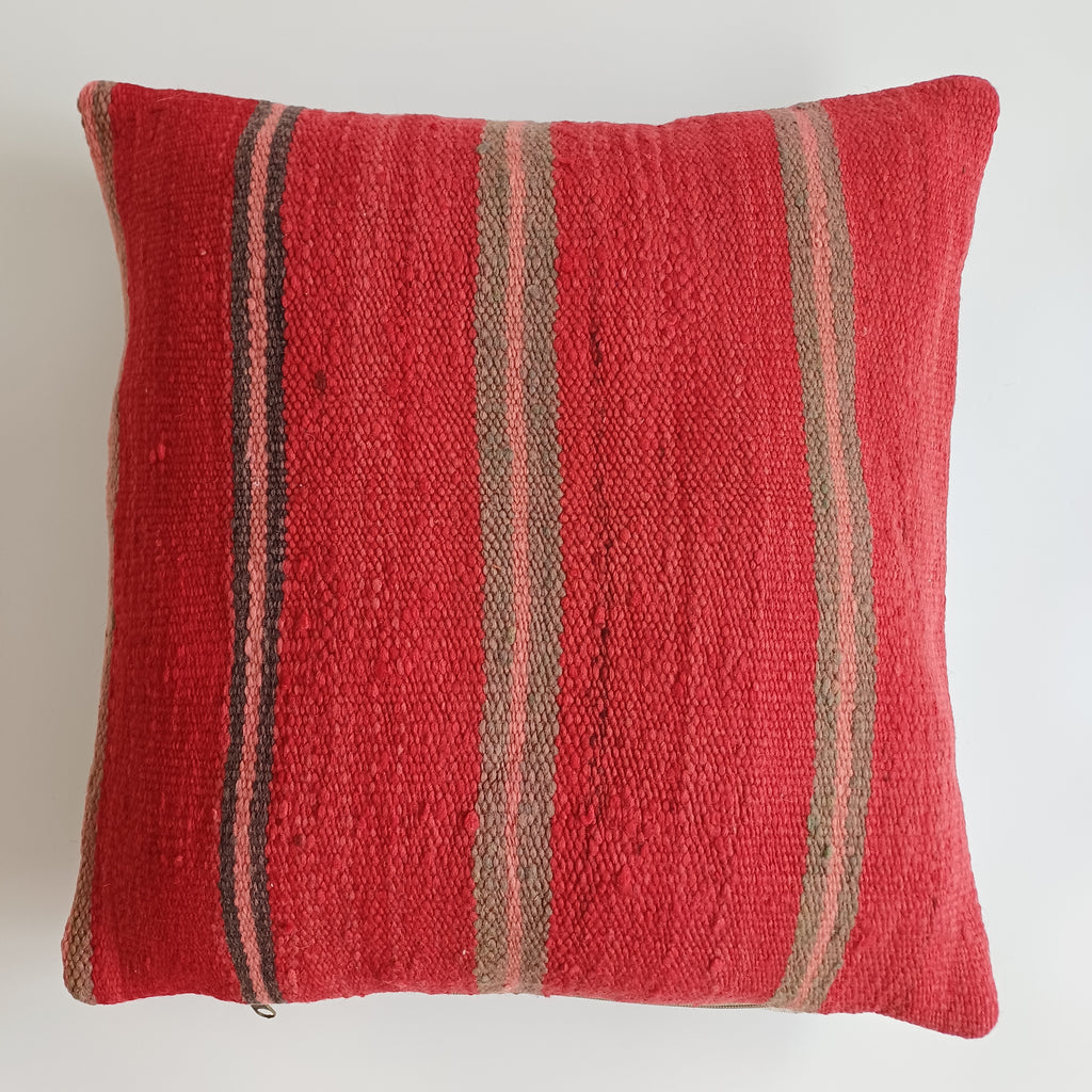 Moroccan Handmade Multicoloured Rug Cushion Cover 20''x20'' / 50x50 CM