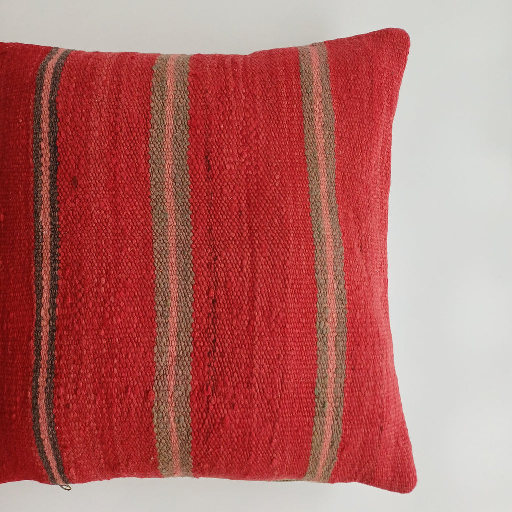 Moroccan Handmade Multicoloured Rug Cushion Cover 20''x20'' / 50x50 CM