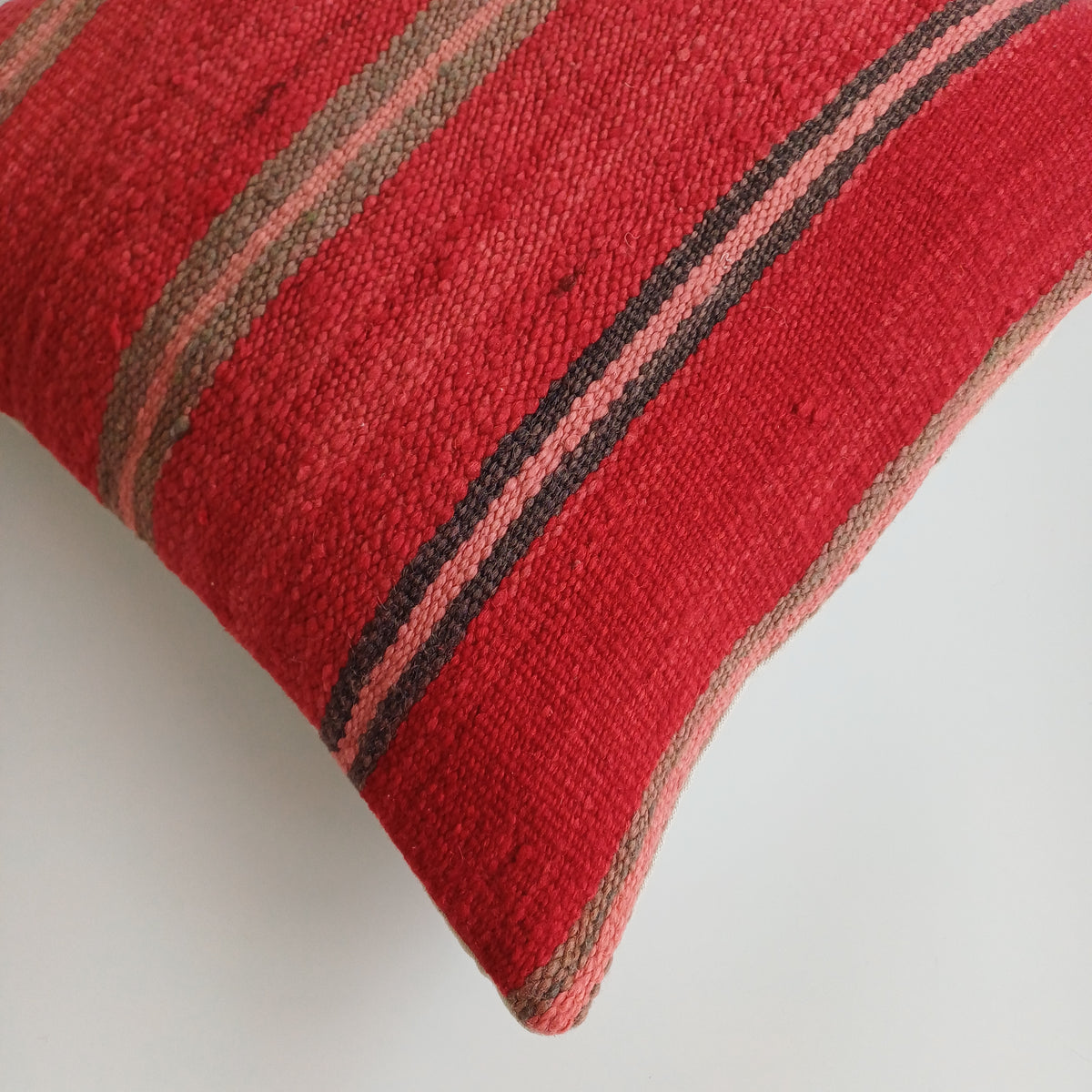Moroccan Handmade Multicoloured Rug Cushion Cover 20''x20'' / 50x50 CM