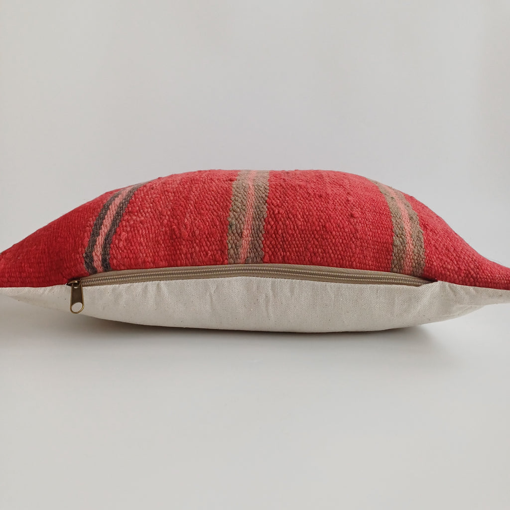 Moroccan Handmade Multicoloured Rug Cushion Cover 20''x20'' / 50x50 CM
