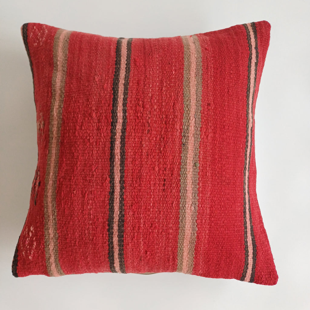 Moroccan Handmade Multicoloured Rug Cushion Cover 20''x20'' / 50x50 CM